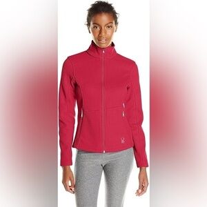 Spyder Core Women's Sweater Jacket Pink Pullover Full Zip Long Sleeve